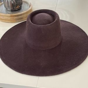 Large felt hat .